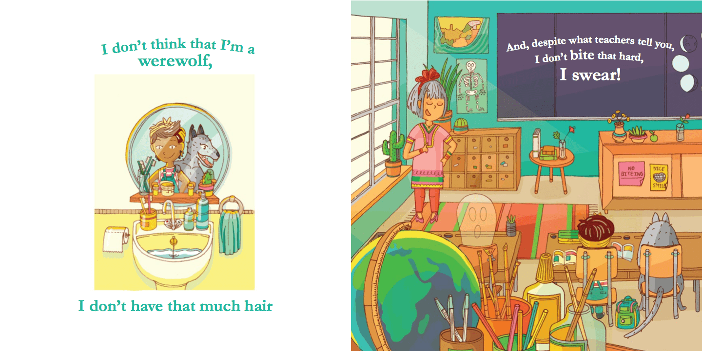 Werewolves in the What on Earth am I? story book for kids