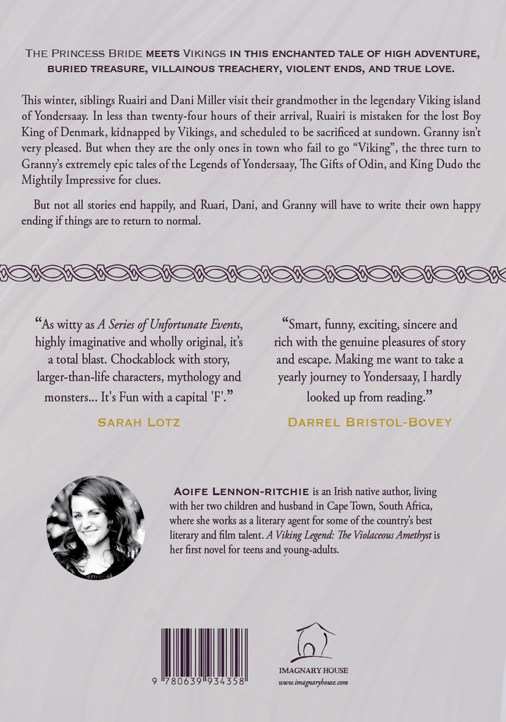 A Viking Legend: The Violaceous Amethyst by Aoife Lennon-Ritchie Back Cover