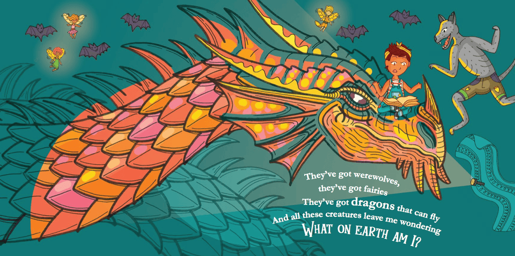 Dragons in the What on Earth am I? picture book for children