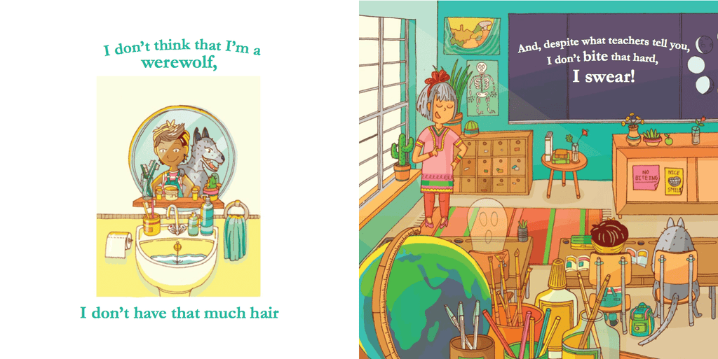 Werewolves in the What on Earth am I? story book for kids