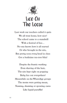 Lice on the Loose page 1 from Potjie Pot Poems by Liza Seele